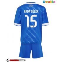 Otroške Nogometnih dresov Real Madrid Arda Guler #15 Tretji 2025-26 Kratki rokavi (+ hlače)